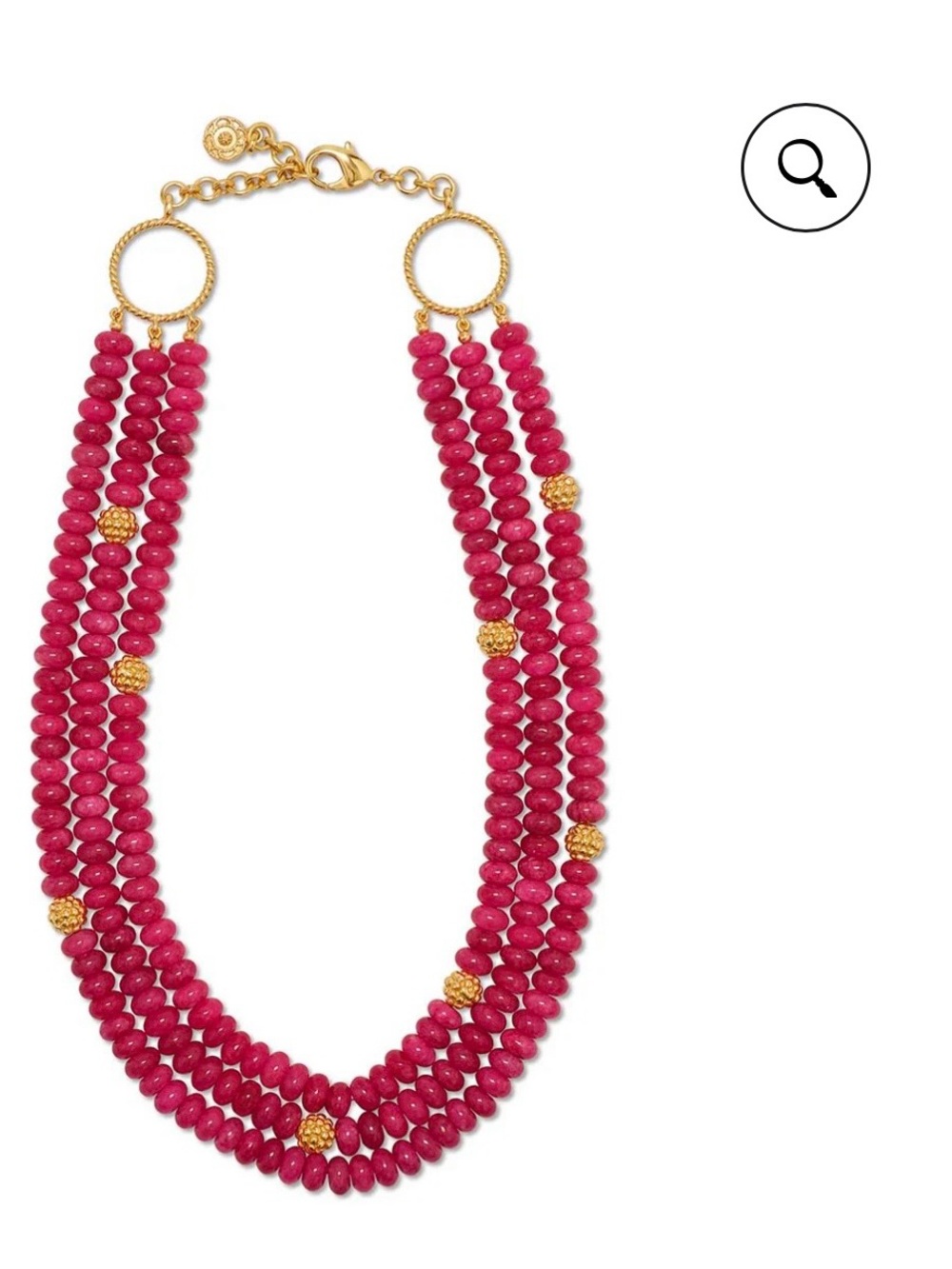 Capucine de Wulf Berry beaded 3 strand necklace